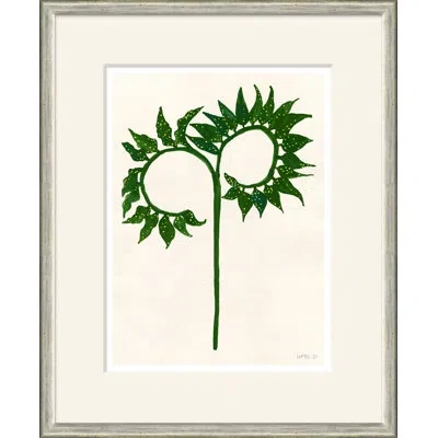 Soicher Marin 'fern Frond' By Susan Hable  - Picture Frame Painting On Paper In Green