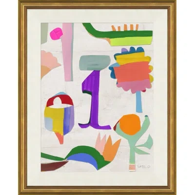Soicher Marin Fiesta By Susan Hable - Single Picture Frame Painting In Blue;green;gray;orange