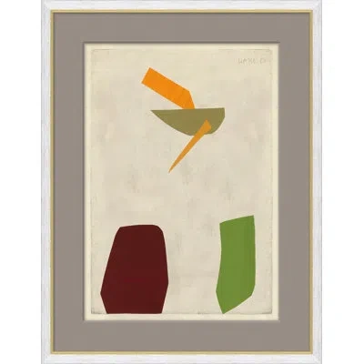 Soicher Marin 'fight' By Susan Hable - Picture Frame Painting On Paper In Multi