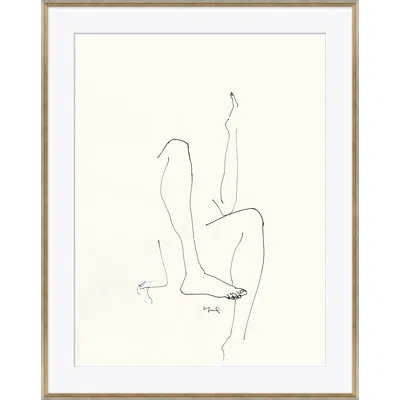 Soicher Marin 'figure In Space' By Yuki Osada - Picture Frame 'figure On Horseback' By Sawrey Gilpin Framed Painti In Cream