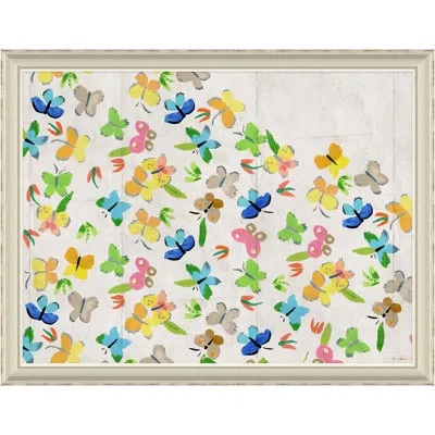 Soicher Marin 'flight' By Dana Gibson - Picture Frame Painting On Paper In Blue;gray;yellow