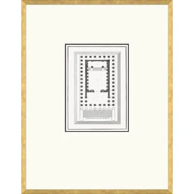 Soicher Marin Floor Plan - Framed Print On Paper (a) In Multi