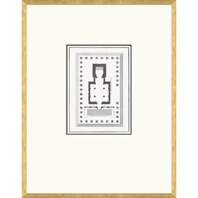 Soicher Marin Floor Plan - Framed Print On Paper (b) In Gray