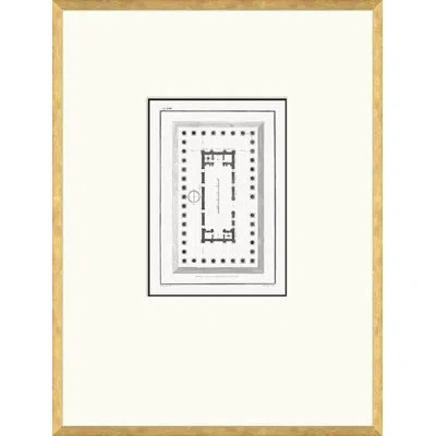 Soicher Marin Floor Plan - Framed Print On Paper (c) In Multi