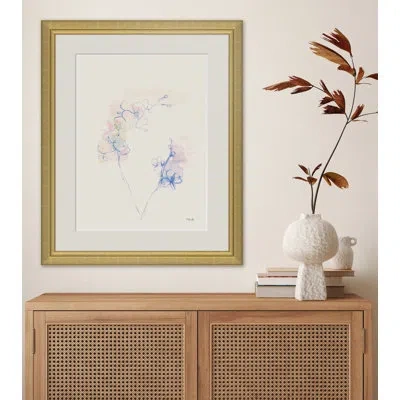Soicher Marin Floral Arrangement Iii By Yuki Osada - Single Picture Frame Painting In Blue;beige;pink