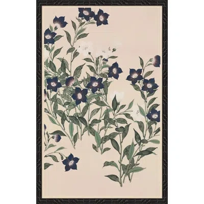 Soicher Marin Floral Woodblock Print I - Picture Frame Painting On Paper In Black
