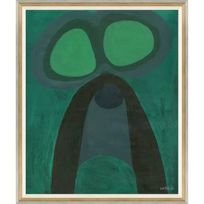 Soicher Marin Forester By Susan Hable - Single Picture Frame Painting In Blue;black;green
