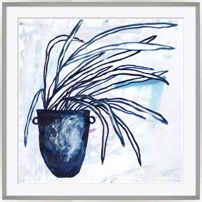 Soicher Marin 'foxtail' By Susan Hable Picture Frame Painting On Paper In Blue