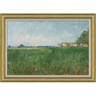 Soicher Marin French Farm By Vincent Van Gogh - Single Picture Frame Painting In Blue;green;red
