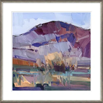 Soicher Marin Frosty Landscape By Joseph Mota - Picture Frame Painting In Blue;purple