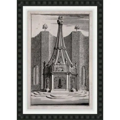 Soicher Marin Garden And Park Ornaments & Design Iii - Single Picture Frame Print In Black