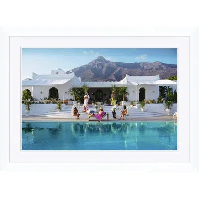 Soicher Marin Getty Images "el Venero", Slim Aarons, January 1, 1967 - Single Picture Frame Photograph In White Single Picture Framed