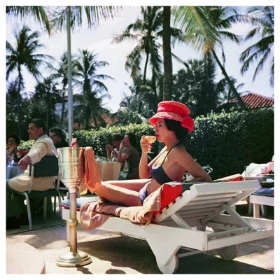 Soicher Marin Getty Images "leisure And Fashion," January 1, 1961 By Slim Aarons - Picture Frame Photograph On Pap In Multi