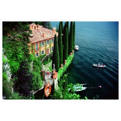 Soicher Marin 'giacomo Montegazza By Slim Aarons - Picture Frame Photograph On Paper In Green