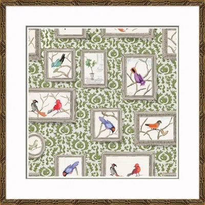 Soicher Marin Grackle Ii' By Dana Gibson Picture Frame Painting In Brown
