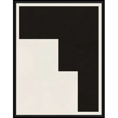 Soicher Marin Graphic Shapes In Black And Cream 10 - Graphic Art