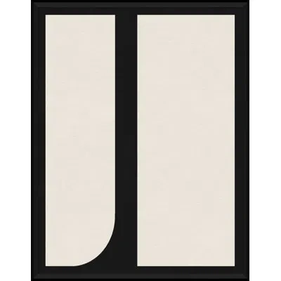 Soicher Marin Graphic Shapes In Black And Cream - Graphic Art