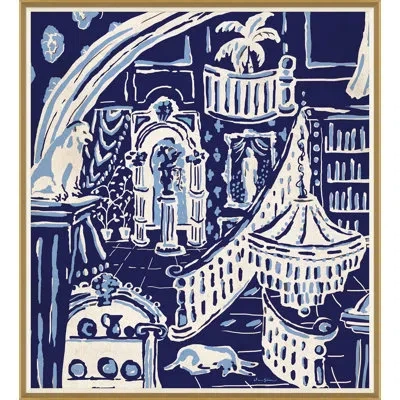 Soicher Marin Great Hall By Dana Gibson - Picture Frame Painting On Paper In Animal Print