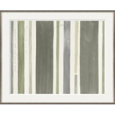 Soicher Marin Green Stripes By Paule Marrot - Single Picture Frame Print