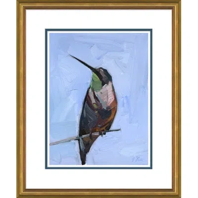 Soicher Marin Green Throated Hummingbird By Joseph Mota - Picture Frame Painting In Animal Print