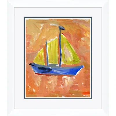 Soicher Marin 'hampton Sail' By Dana Gibson - Picture Frame Painting On Paper In Multi