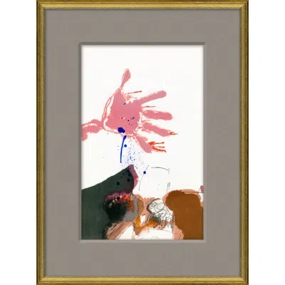 Soicher Marin Hand Solo - Picture Frame Painting On Paper In Brown