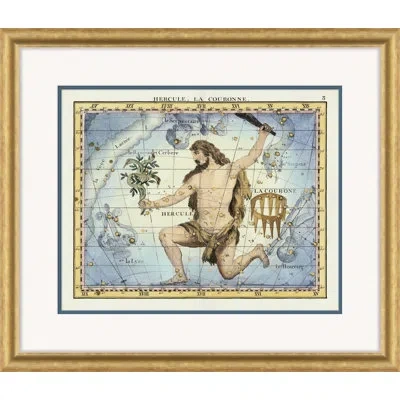 Soicher Marin Hercules By David Phoenix - Picture Frame Graphic Art On Paper In Blue