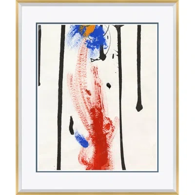 Soicher Marin 'homage To Francis' - Picture Frame Print On Paper In Blue;black;red