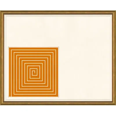Soicher Marin Homage To Stella - Orange By David Phoenix - Picture Frame Graphic Art On Paper In Multi