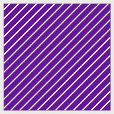 Soicher Marin Homage To Stella - Purple By David Phoenix - Floater Frame Graphic Art On Canvas In White;purple