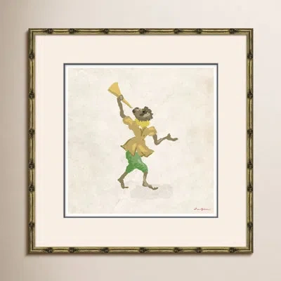 Soicher Marin Horn' By Dana Gibson - Picture Frame Painting On Paper In Brown