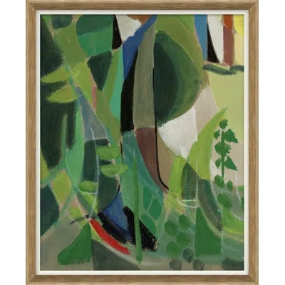 Soicher Marin House Of Abstraction 4 - Picture Frame Painting On Paper In Blue;black;green