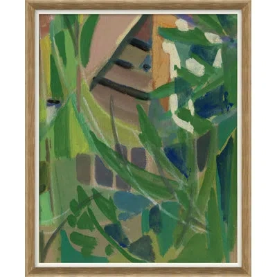Soicher Marin House Of Abstraction 6 - Picture Frame Painting On Paper In Blue;brown;green