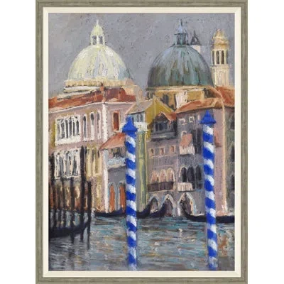 Soicher Marin Hugo Poll Venedig - Picture Frame Painting In Blue;brown;gray