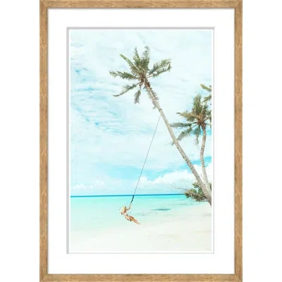 Soicher Marin 'i Wish I Was On Vacation' - Picture Frame Photograph On Paper In Blue;green