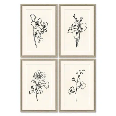 Soicher Marin Impressions Iv-viii - 4 Piece Single Picture Frame Painting Set