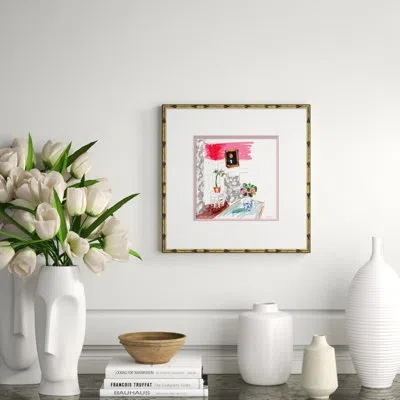 Soicher Marin Interiors - Pink Living Room By Dana Gibson - Picture Frame Painting On Paper In Multi