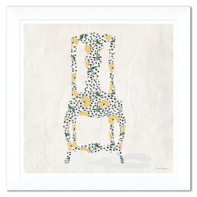 Soicher Marin Jaipur Chair In Yellow By Dana Gibson - Picture Frame Painting In Multi