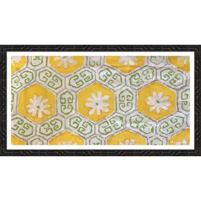 Soicher Marin Japonais By Dana Gibson - Picture Frame Painting On Paper In Yellow