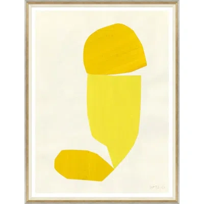 Soicher Marin Joy By Susan Hable - Picture Frame Painting On Paper In Yellow