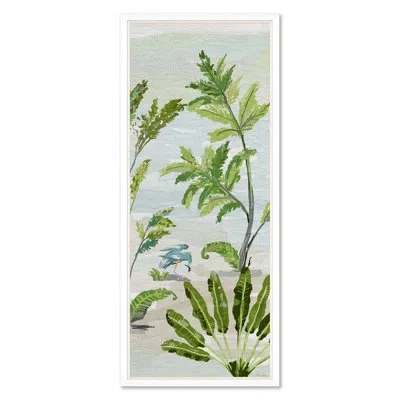 Soicher Marin Jungle Heron By Dana Gibson - Picture Frame Painting In Green