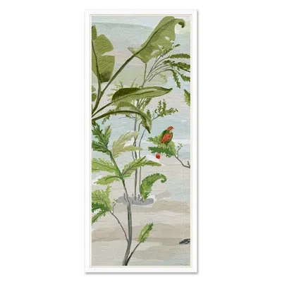 Soicher Marin Jungle Macaw By Dana Gibson - Picture Frame Painting In Green;beige