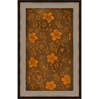 Soicher Marin Katagami 2 - Picture Frame Painting In Brown;orange