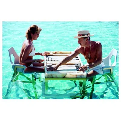 Soicher Marin 'keep Your Cool' By Slim Aarons - Picture Frame Photograph On Paper In Frameless Print,no Frame