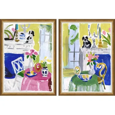 Soicher Marin Keeping Room Set - Pink & Green In Multi