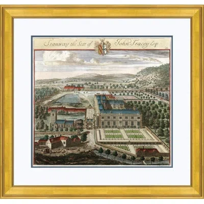 Soicher Marin Kip's Views Of Great Britain 2' - Picture Frame Painting On Paper In Brown