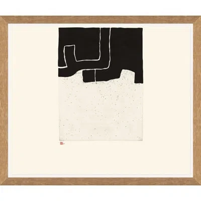 Soicher Marin Large 1 - Picture Frame Painting On Paper In Black;cream