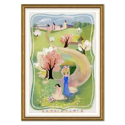 Soicher Marin Le Printemp - Picture Frame Painting On Paper In Brown