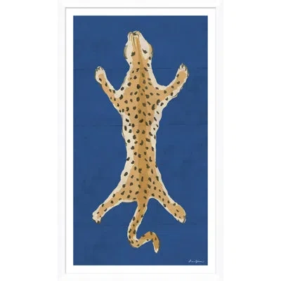 Soicher Marin 'leopard Series' By Dana Gibson - Picture Frame Painting Print On Paper In Blue