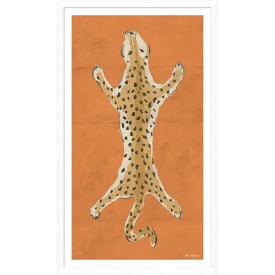 Soicher Marin Leopard Series By Dana Gibson - Picture Frame Painting Print On Paper In Orange